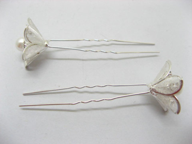 6pcs Elegant Silver Bride Hairpin 6pcs Elegant Silver Bride Hairpin