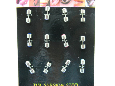 12 Rhinestone Body Piercing Jewelry Mixed er-b34 - Click Image to Close