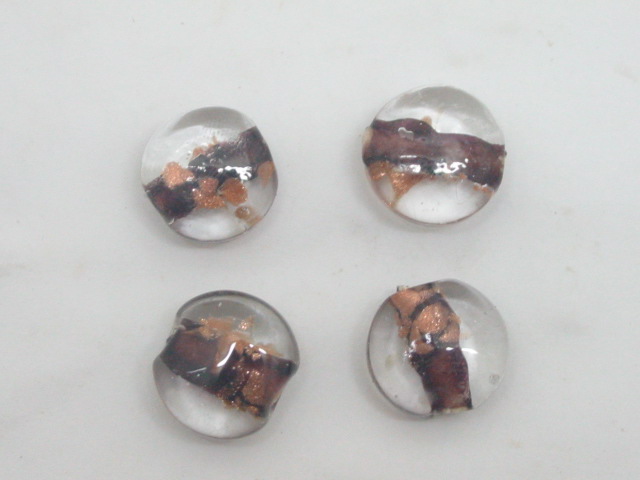100 Lampwork Glass Beads Color Inside 17ac91 - Click Image to Close