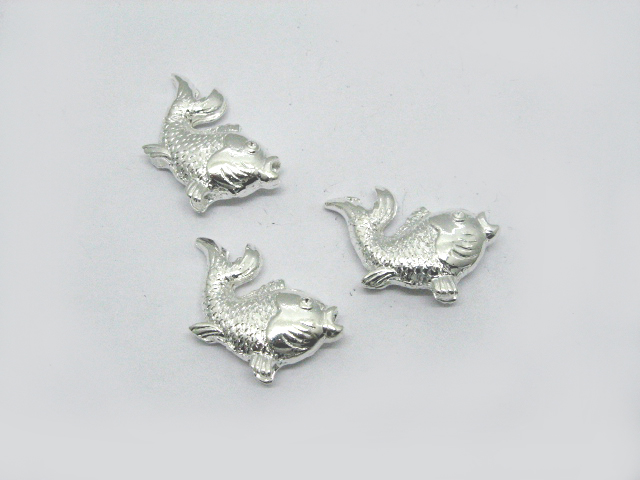 10 Shiny silver Goldfish Pendants Charms finding 10 Shiny silver Goldfish Pendants Charms finding