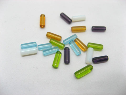 1000gram Plastic Tube Beads Mixed Color - Click Image to Close