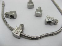 10 Alloy Guitar Thread European Beads ac-sp538 10 Alloy Guitar Thread European Beads ac-sp538