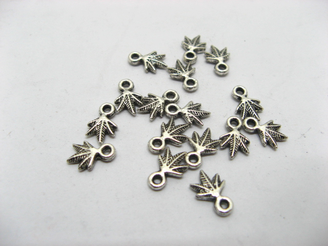 500 Metal Leaf Jewelry Charms Pendants ac-mp161 - Click Image to Close