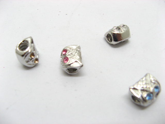 20 Alloy Owl Thread European Beads ac-sp546