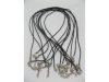 100 Black Waxen Strings With Connector For Necklace 100 Black Waxen Strings With Connector For Necklace
