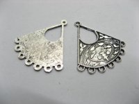 100 Metal Fan Earring Connector Finding ac-pe237