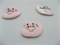 100pcs Pink Padded Appliques Craft Cats Embellishments 100pcs Pink Padded Appliques Craft Cats Embellishments