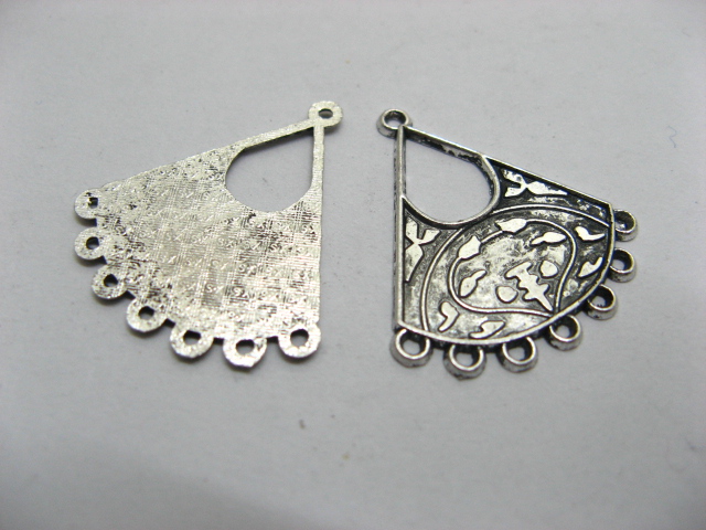 100 Metal Fan Earring Connector Finding ac-pe237