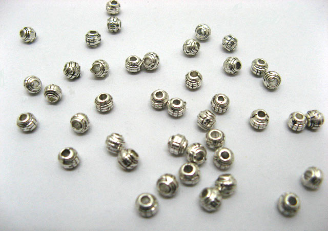 500 Metal Round Spacer Bead Jewelry Finding ac-sp118 - Click Image to Close