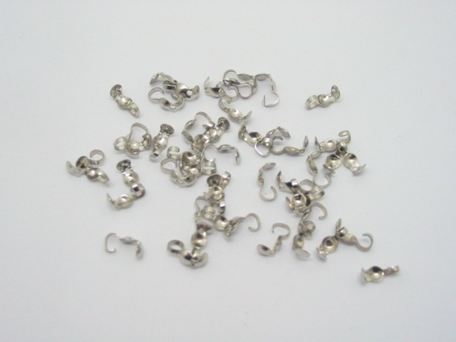 5000 Nickel plated bead Tips or charlotte crimps - Click Image to Close