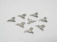 100 Pewter Bird Spacers Beads Jewellery finding ac-ea70 100 Pewter Bird Spacers Beads Jewellery finding ac-ea70