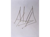 500gram Nickel Plated 24mm Head Pins Jewelry Finding