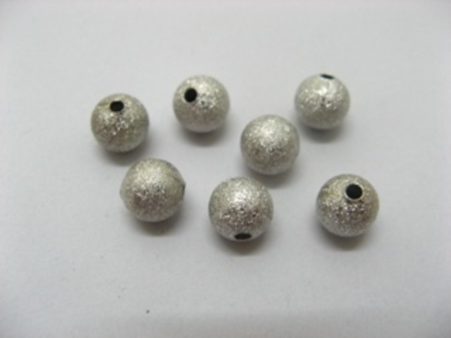 200 Stardust Aluminum Round Spacer Beads 8mm 200 Stardust Aluminum Round Spacer Beads 8mm