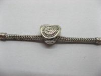 20 Alloy Lover Heart Thread European Beads pa-m43