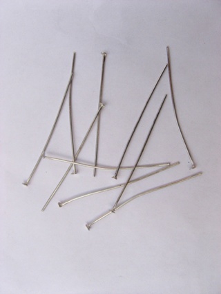 500gram Nickel Plated 24mm Head Pins Jewelry Finding - Click Image to Close