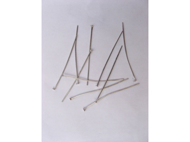 500gram Nickel Plated 24mm Head Pins Jewelry Finding - Click Image to Close