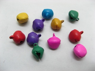 500 Jingle Bell Pendants Charms for Craft Mixed Colour ac-pe254 - Click Image to Close