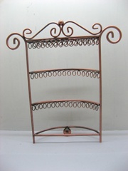 1X Copper Half-Moon Earrings Display Stand hold 60prs earrings - Click Image to Close