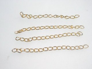 1000 Golden Tail Chain 5cm for Making Own Jewellery - Click Image to Close