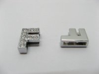 10 Fashion Rhinestone Letter "F" Beads Collar Charms 10 Fashion Rhinestone Letter "F" Beads Collar Charms