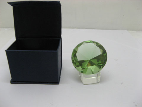 5Pcs New Green 50mm Taper Crystal Ball - Click Image to Close