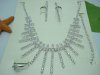 New CZ Bridal Jewelry Set Necklace/Bracelet/Earrings/Rings New CZ Bridal Jewelry Set Necklace/Bracelet/Earrings/Rings