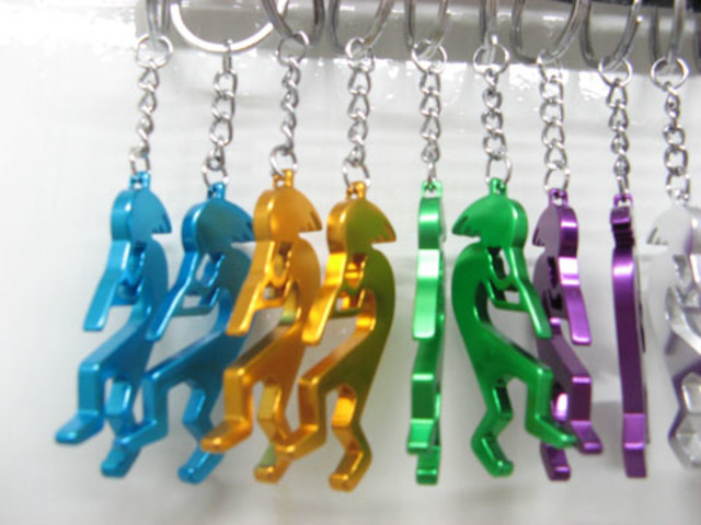 48 Aluminium alloy Indian Bottle Opener Key Ring kr-m52 - Click Image to Close