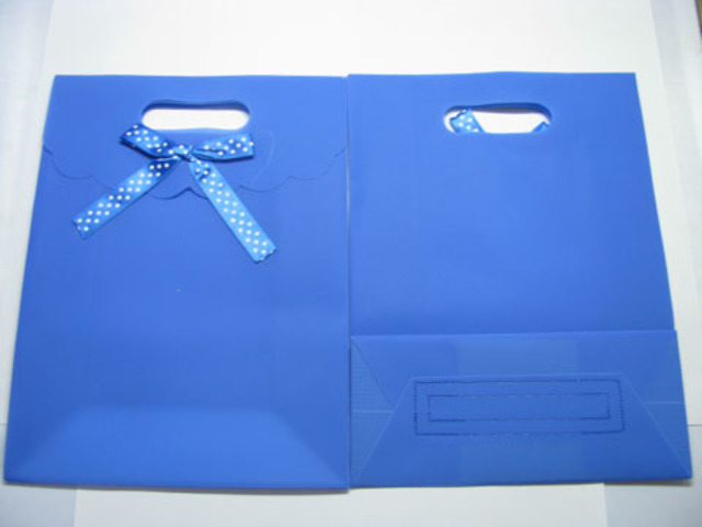 12 New Dark Blue Gift Bag for Wedding 31.5x24.5cm