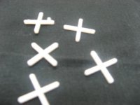 5Pkts x 500 Tile spacers wall &floor long leg easy snap 1.5mm