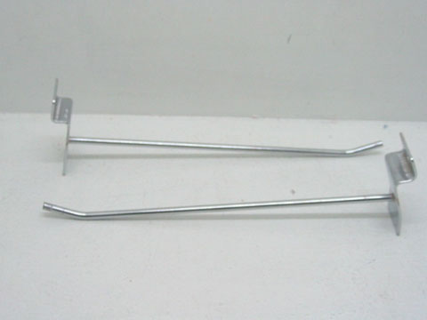 50 Metal Slatwall Grid Peg Hooks 14cm Size - Click Image to Close