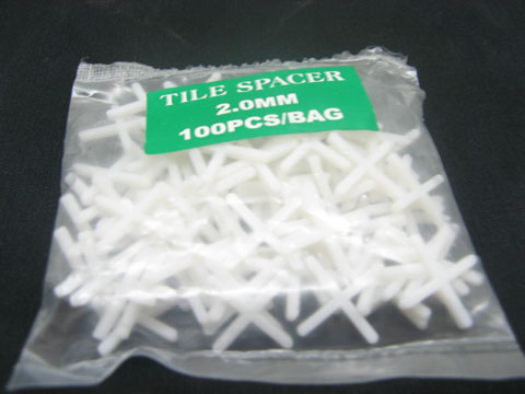 5Pkts x 500 Tile Spacers Wall & Floor Long Leg Easy Snap 2.0mm - Click Image to Close