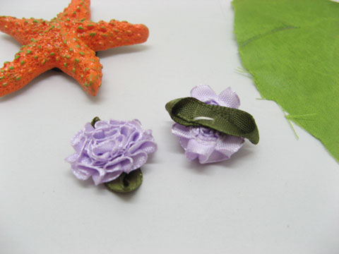 195 Light Purple Hand Craft Carnation Embellishment - Click Image to Close