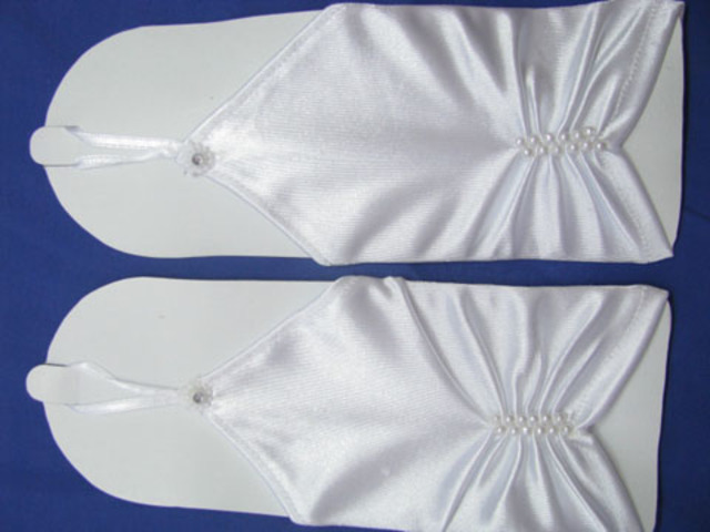 5Pairs Wedding Satin Fingerless Bridal Glove Wholesale