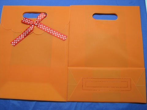 12 New Orange Gift Bag for Wedding 31.5x24.5cm - Click Image to Close