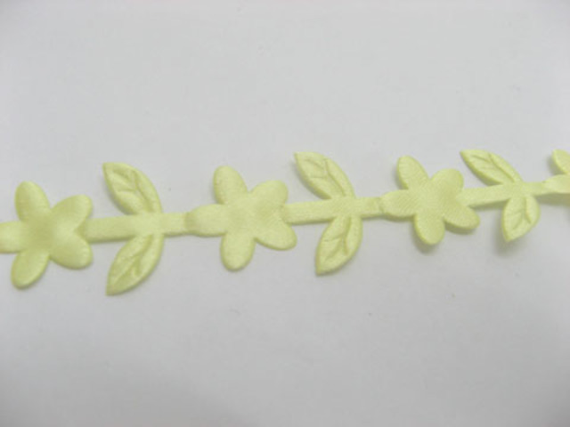 5Roll X 10Meters Yellow Satin Leaf Craft Daisy Ribbon 5Roll X 10Meters Yellow Satin Leaf Craft Daisy Ribbon