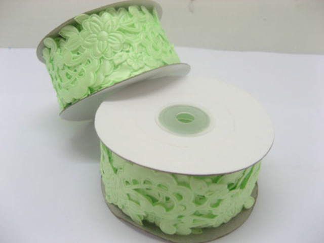 5Roll X 10Meters Green Satin Wide Flower Craft Daisy Ribbon 5Roll X 10Meters Green Satin Wide Flower Craft Daisy Ribbon
