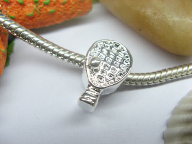 10 Silver Guitar Thread European Beads pa-m200 10 Silver Guitar Thread European Beads pa-m200