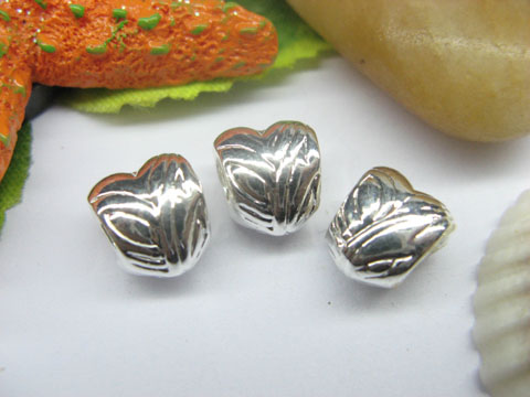 10 Silver Thread European Beads pa-m204 - Click Image to Close