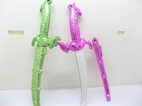 10 Plastic Dragon Sword Great Toy Mixed Colour - Click Image to Close