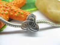 10 Silver Flower Thread European Beads pa-m217 10 Silver Flower Thread European Beads pa-m217