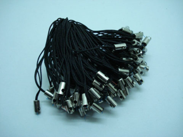 1000 Black Mobile Phone Tag Straps Wholesale - Click Image to Close