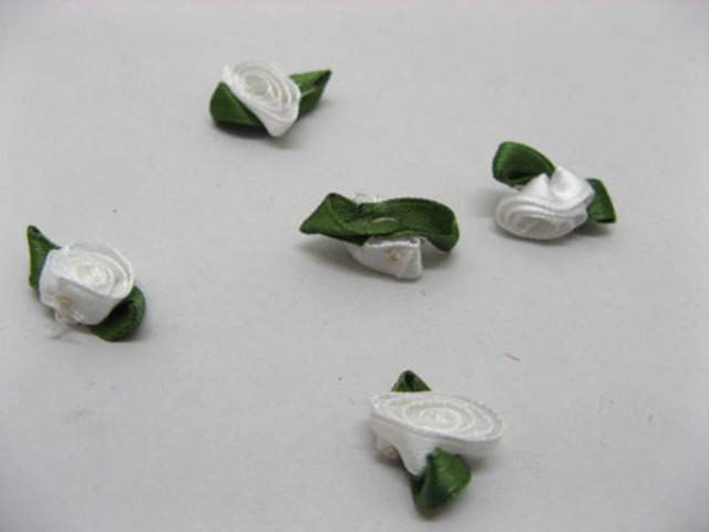 500pcs White Craft Stain Flowers Embellishments