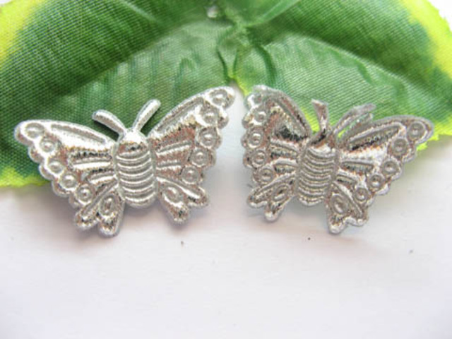 1000 Cute Silvery Butterfly Embellishments Trims jew-r162 1000 Cute Silvery Butterfly Embellishments Trims jew-r162