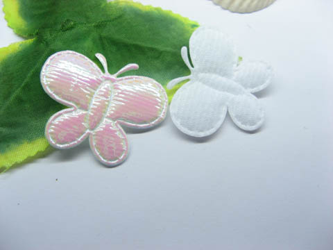 500 White Butterfly Embellishments Trims Wholesale - Click Image to Close