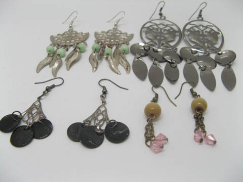 60 Pairs Assorted Metal Earring ch-e23 - Click Image to Close
