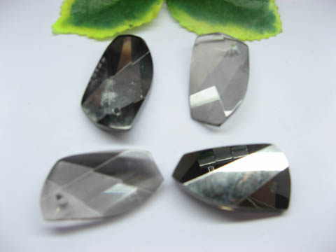 30 Assorted Gray Glass Pendants pd-gd-ch13 - Click Image to Close