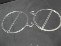 80 Bulk Round Clear Plastic Hook Hanger for Towel dis-ph3