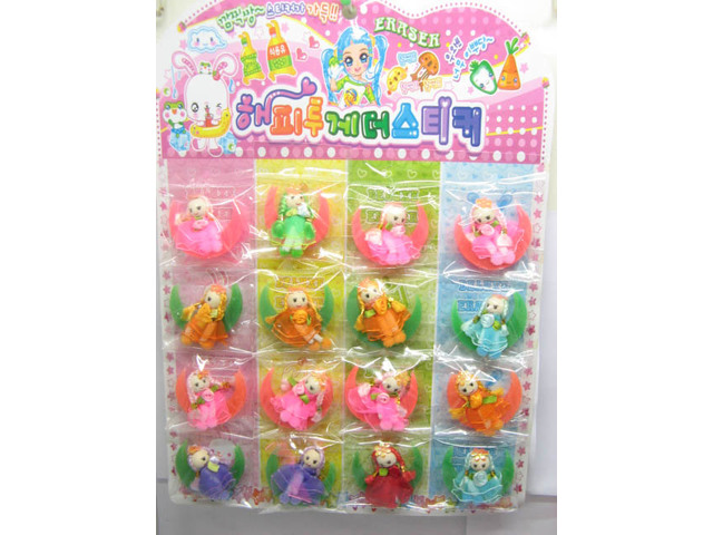 16 Mixed Color Novelty Doll&Moon Erasers st-e50 16 Mixed Color Novelty Doll&Moon Erasers st-e50