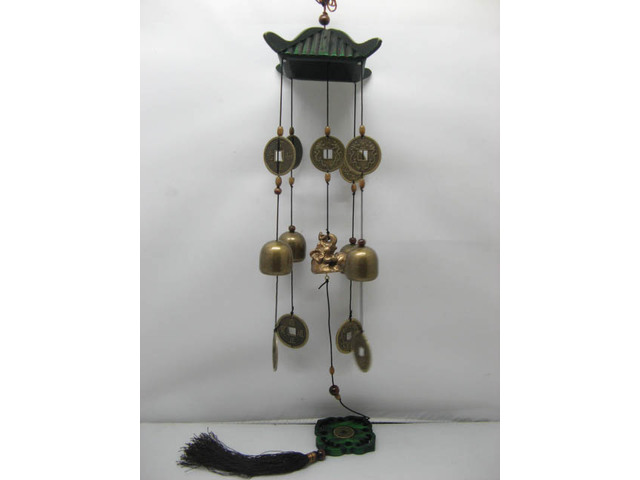 New Fengshui Elephant w/Bell Coin Wind Chime New Fengshui Elephant w/Bell Coin Wind Chime