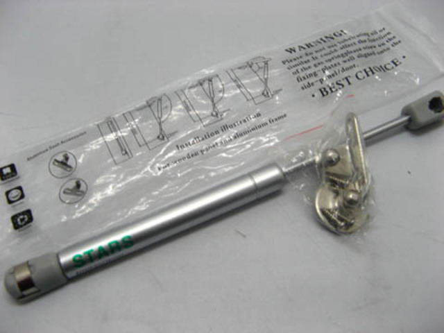 2X New Stainless Steel Soft Pneumatic Stay 80N 2X New Stainless Steel Soft Pneumatic Stay 80N